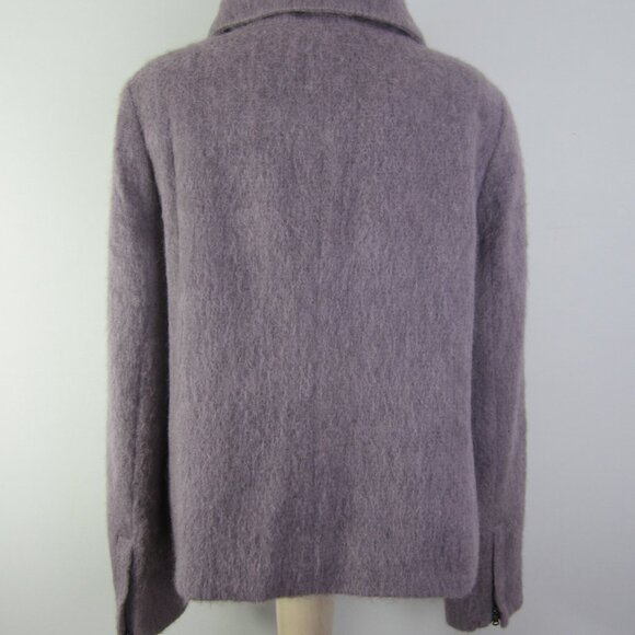 Talbots Women 8  Lavender Purple Alpaca Mohair Wool Two Piece Skirt Blazer Suit - Picture 7 of 14